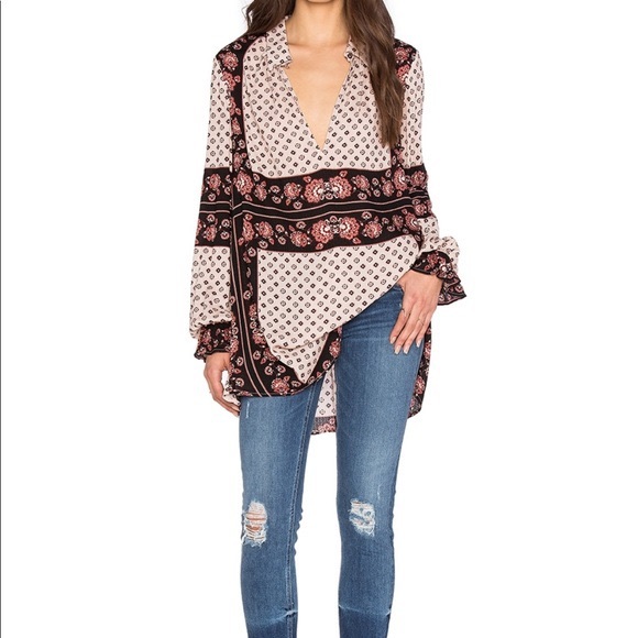 Free People Tops - Free People Changing Times Tunic in Tea